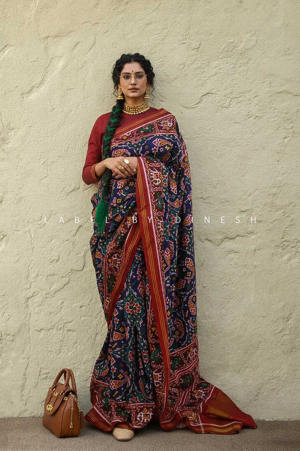 Fish In Chhabdi Design Double Ikkat Patola Saree _1