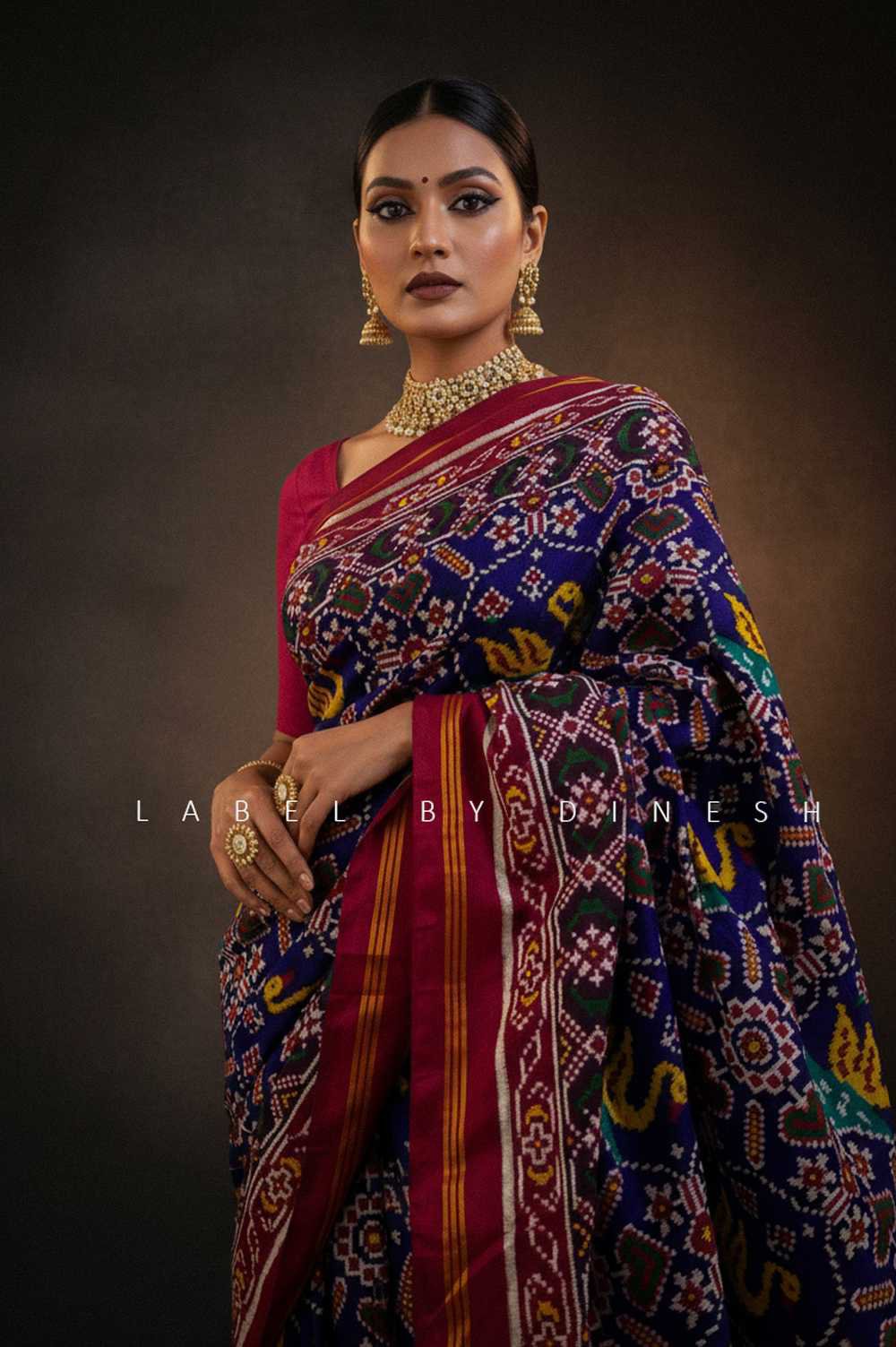 Swan In Manek Chowk Design Patola Saree_1