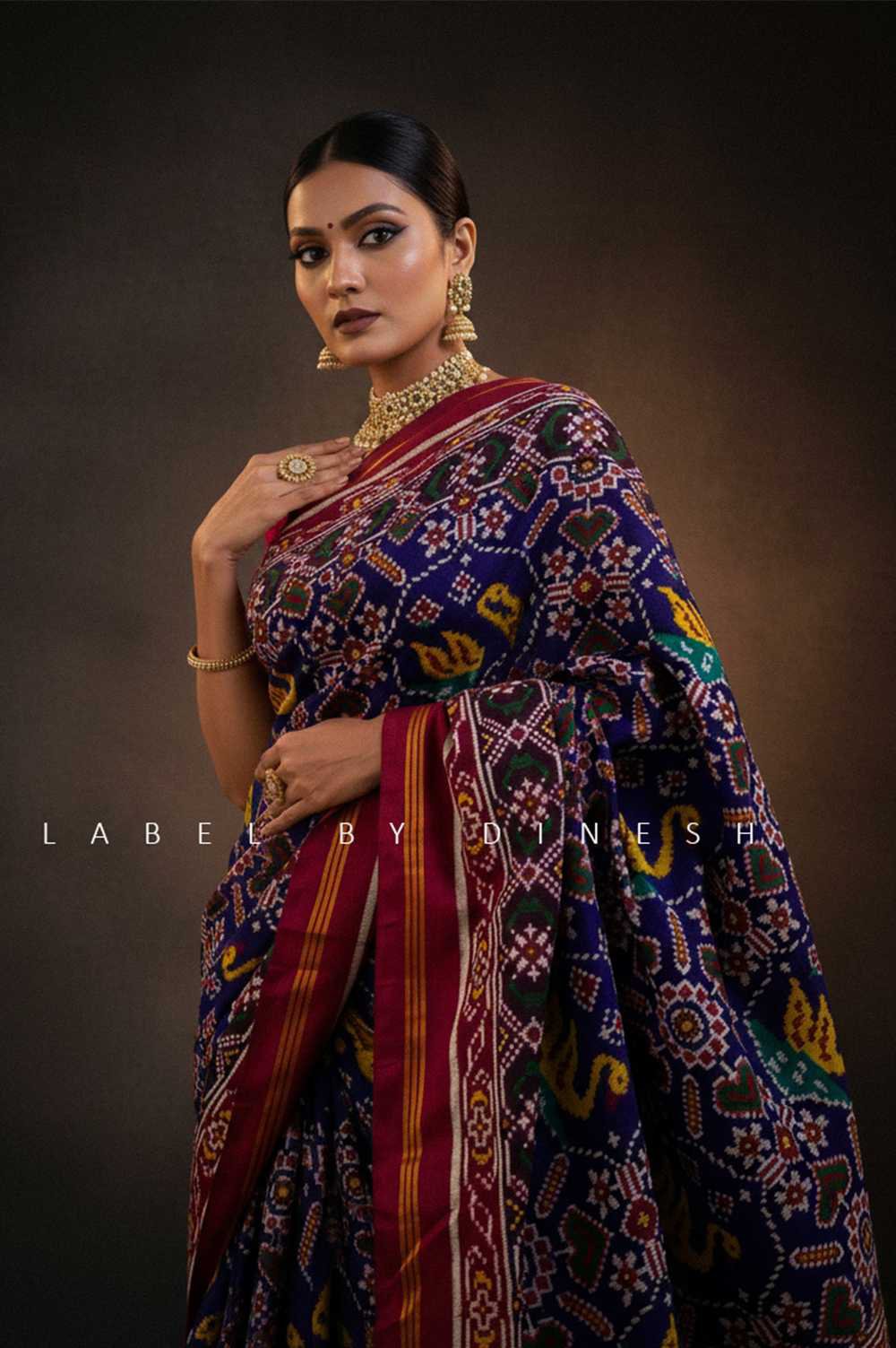 Swan In Manek Chowk Design Patola Saree_1