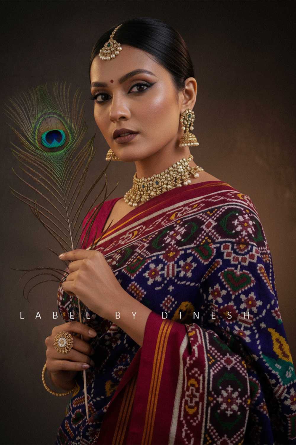 Swan In Manek Chowk Design Patola Saree_1