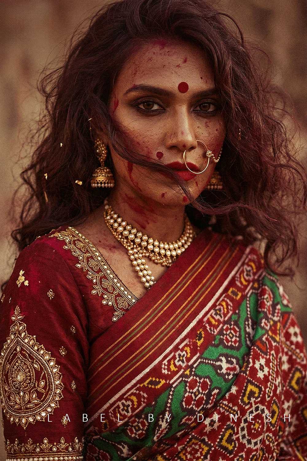 Red Maroon Sitara Manek Chowk Natural Dye Patola Saree_1