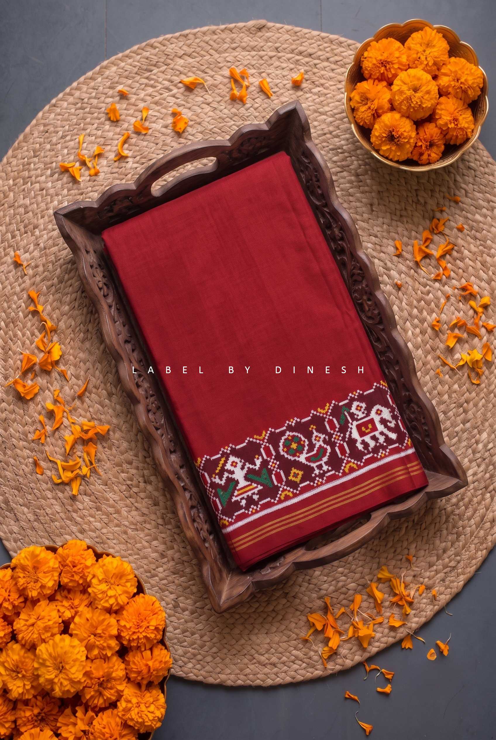 Red Pain Patola Saree_1