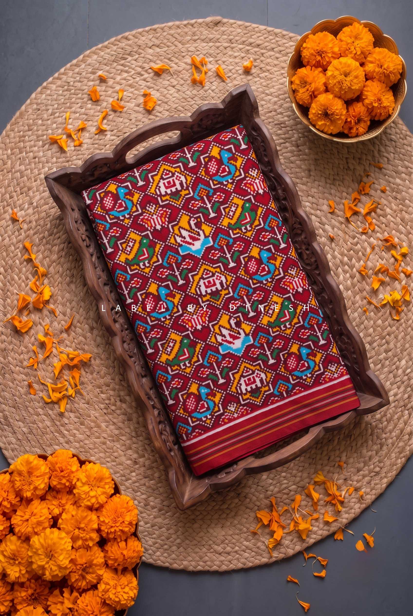 Red Figures 9 Patola Saree_1