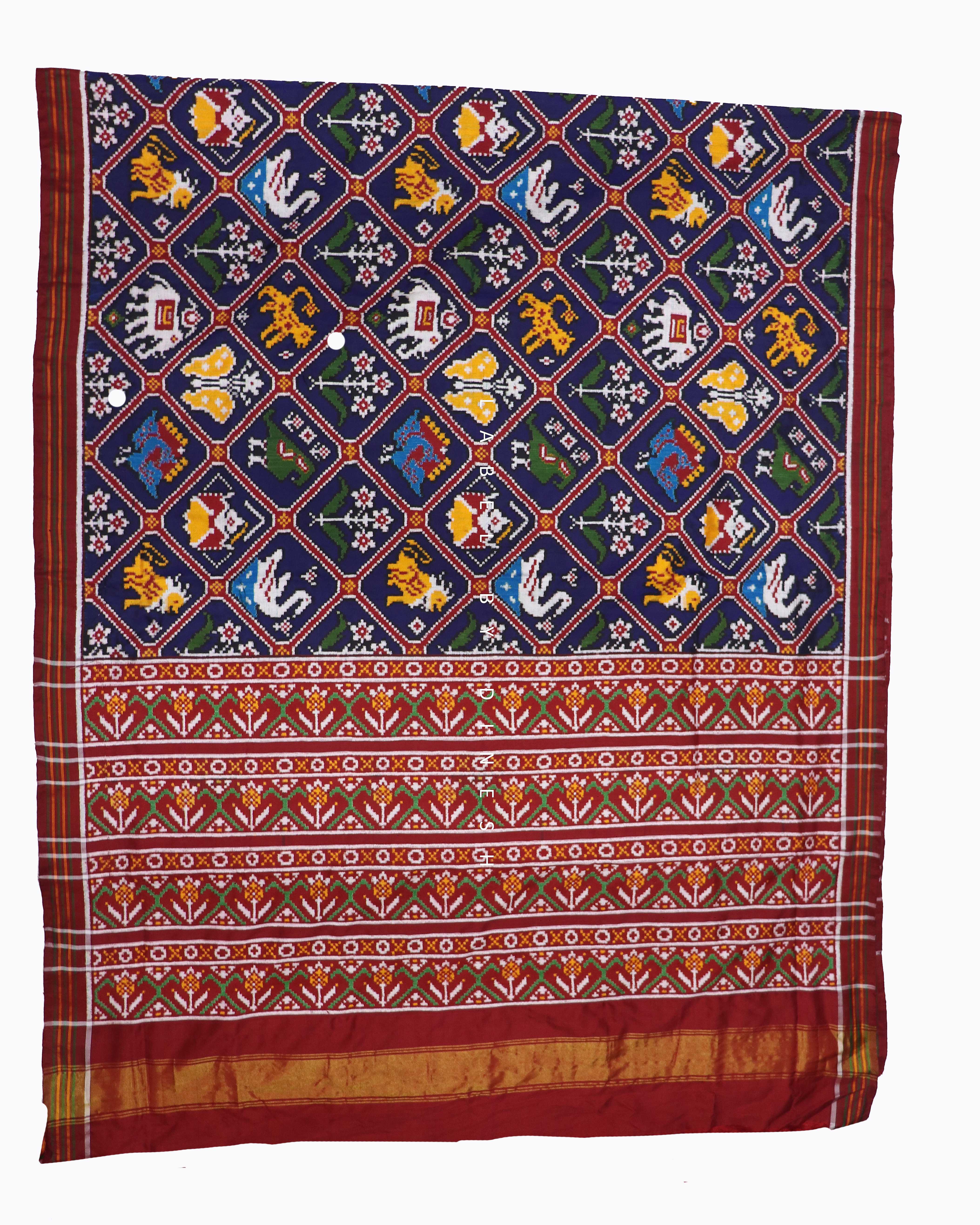 Designer 9 Figures Patola Saree_1