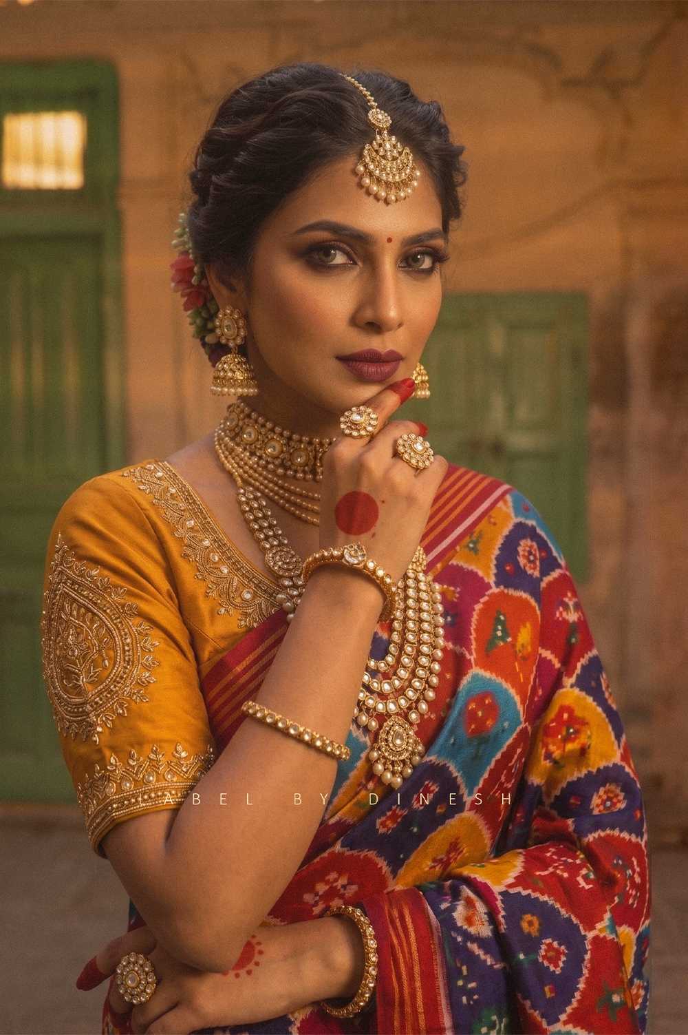 Designer Multi With Cow Pallu Patola Saree_1