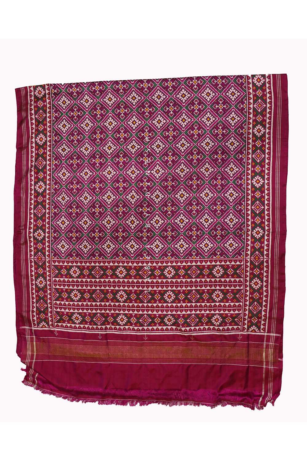 Magenta Pink Pan Chanda Patola Saree_1