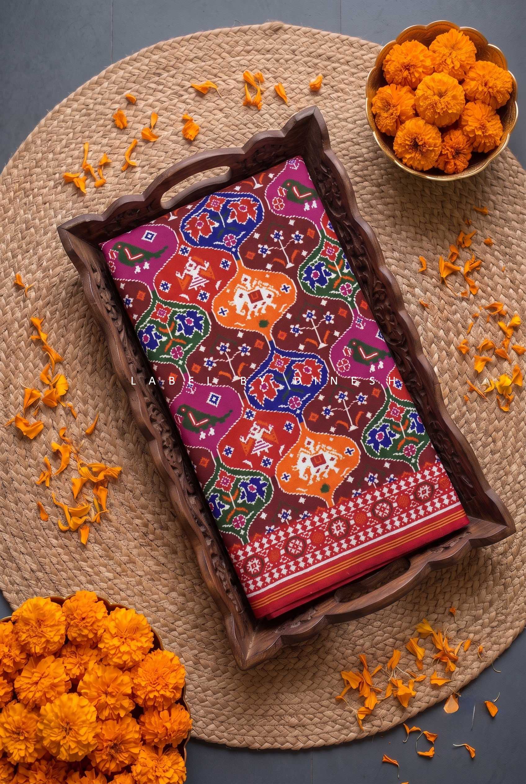 Multi Color Mutki Design Patola Saree_1