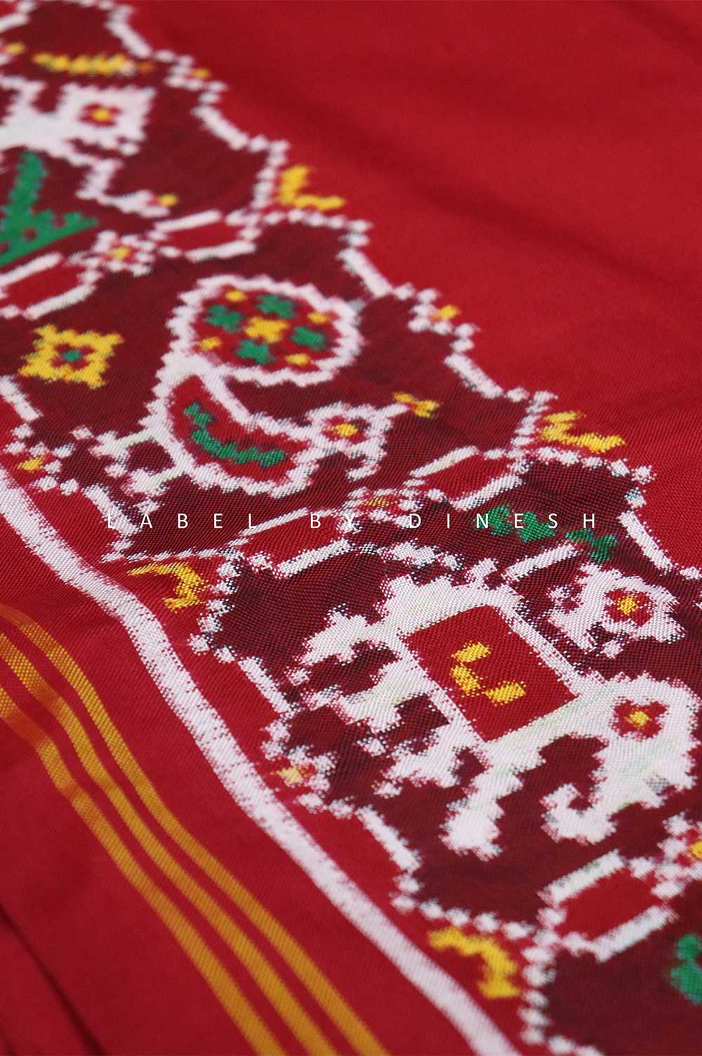 Red Pain Patola Saree_1